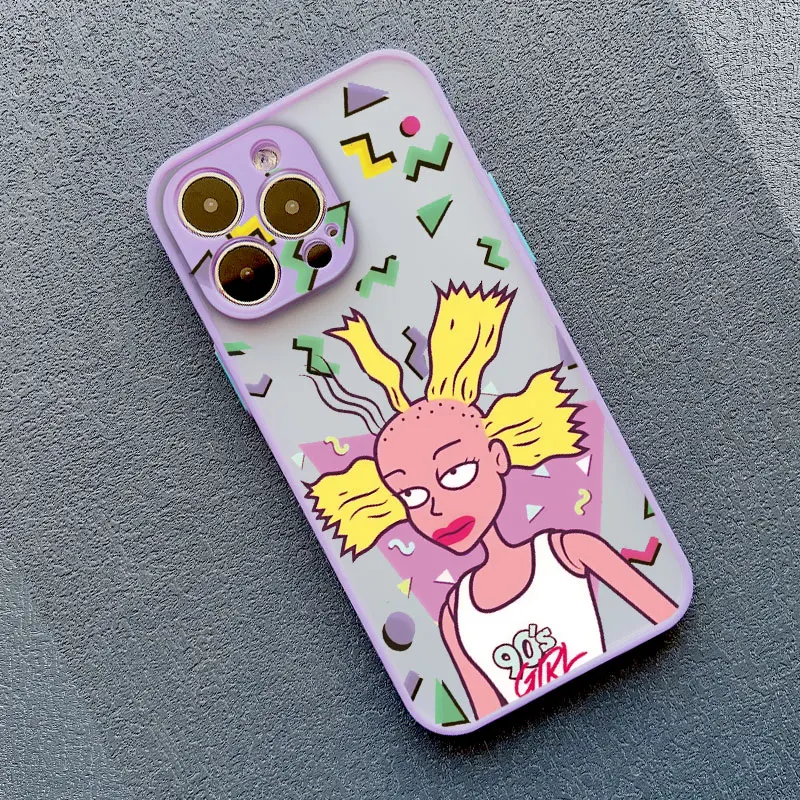 thumbnail image 1 of Cartoon Funny R-Rugrats Phone Case For iPhone 15 11 12 13 Pro Max X XR XS 7 8 SE 14Plus PC TPU Colourful Cute Covers, 1 of 5