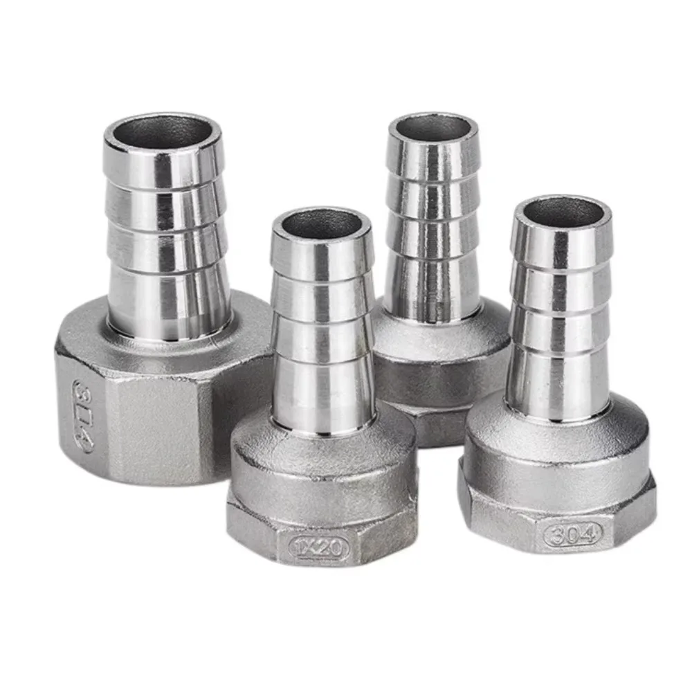 1/8" 1/4" 3/8" 1/2" 3/4" 1" 2" BSPT Innengewinde 6 8 10 12 13 15 16-51 mm Schlauchanschluss Rohrfitting Verbinder Kupplung 304 Edelstahl – Detail 2