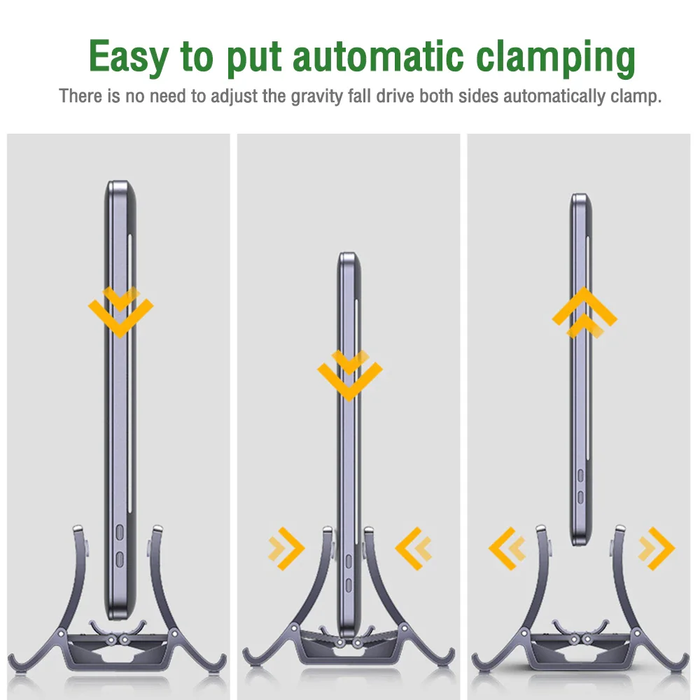 Vertical Laptop Stand Heat Dissipation Non-slip Gravity Induction Holder for iPad Pro Tablet