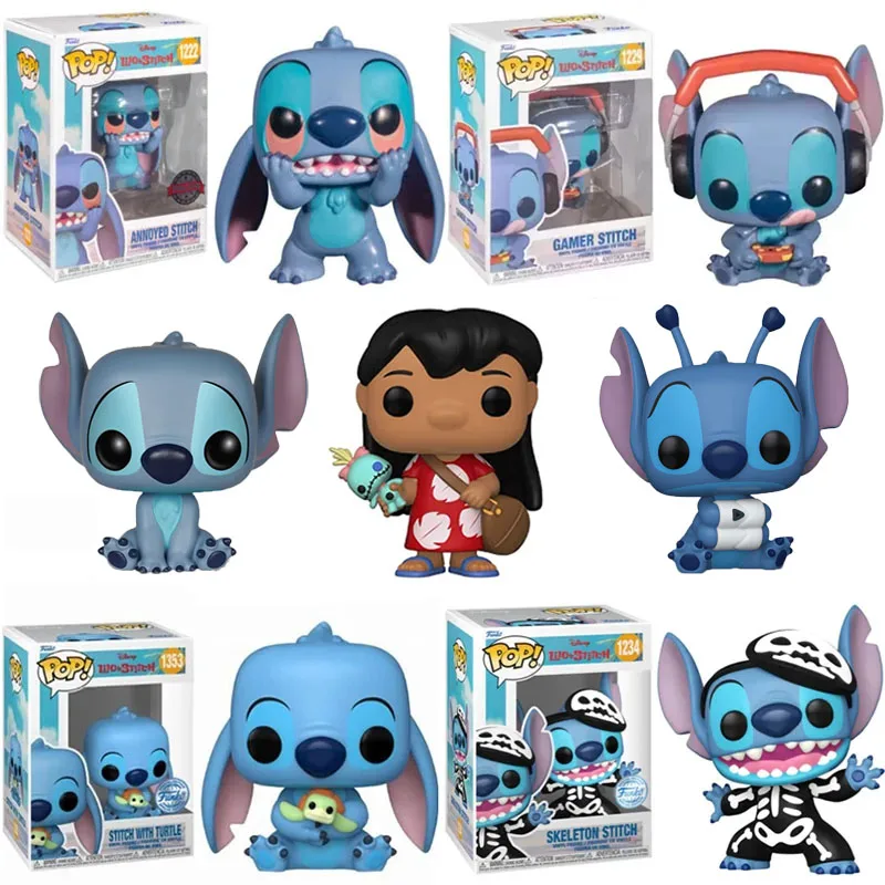 Funko Pop Lilo & Stitch Stitch #1222 #1229 #1234 #1235 #1353 #159 Lilo #1043 Vinyl Action Figures Bambole Giocattoli