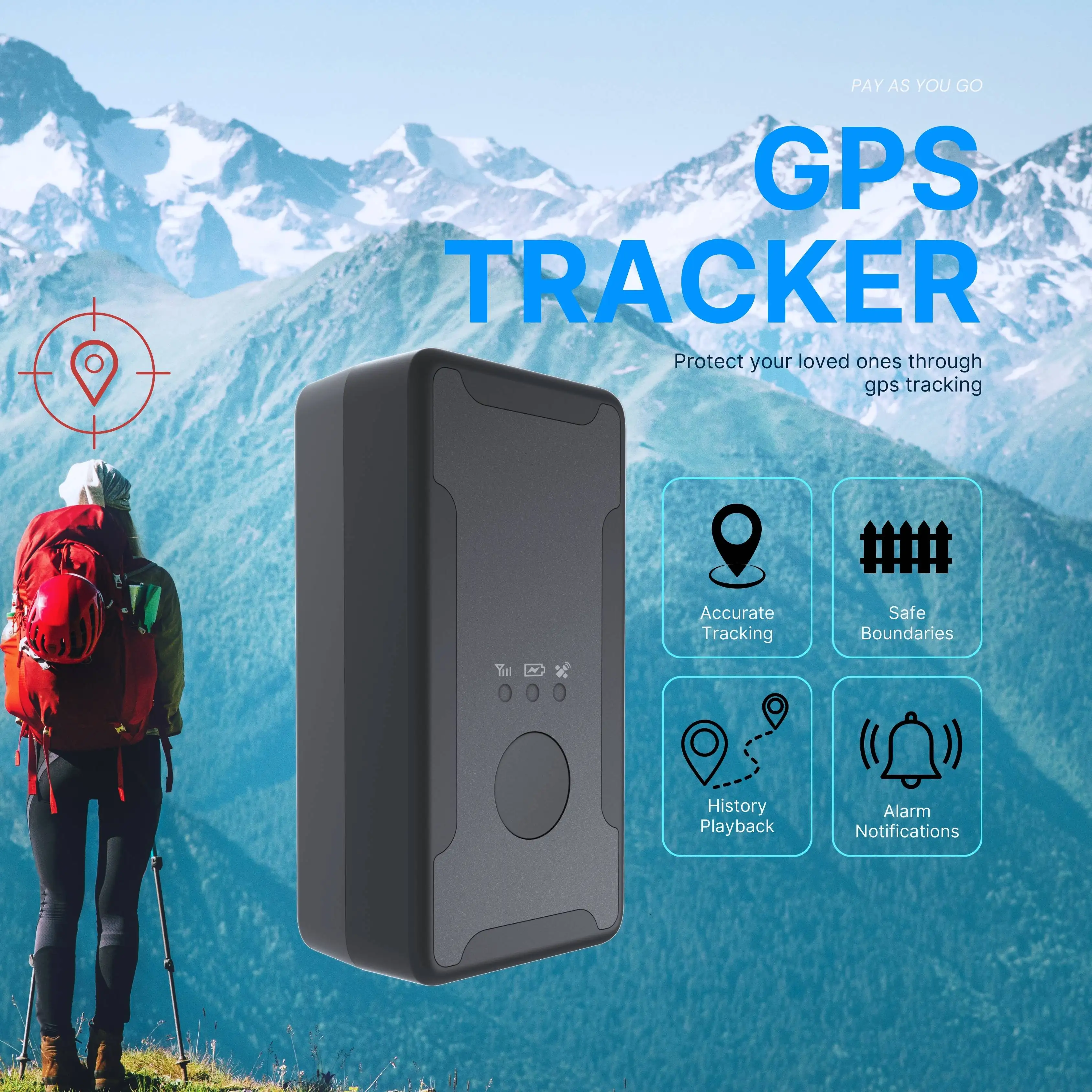 4G GPS Tracker 5M Accuracy Car Tracking Device Vehicle Truck Motorcycle Kids Elder Lover for Travel gps tracker