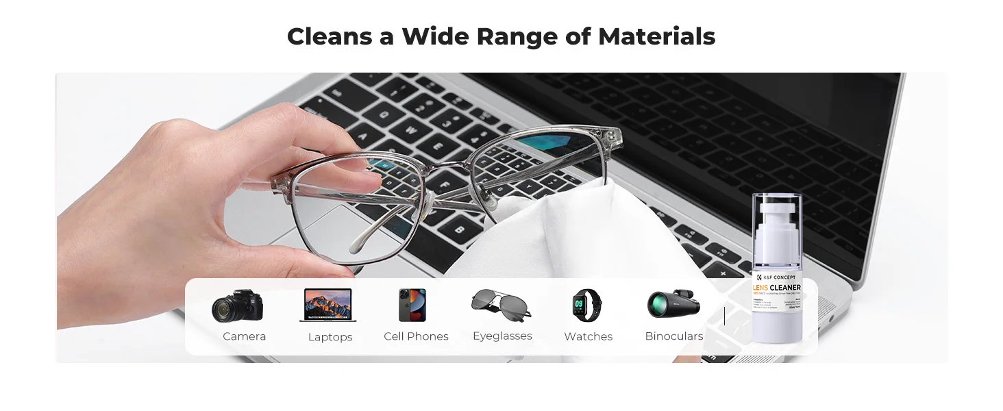 Description Picture 4 of itemK&F Concept Cleaning Solution Liquid Professional For Camera Lens Laptop Cell Phone glasses Watch Binocular Compact Portable