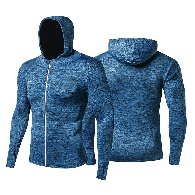 Outdoor Windbreaker Sport Jacket Men Gym Jogging Running Jacket Zipper