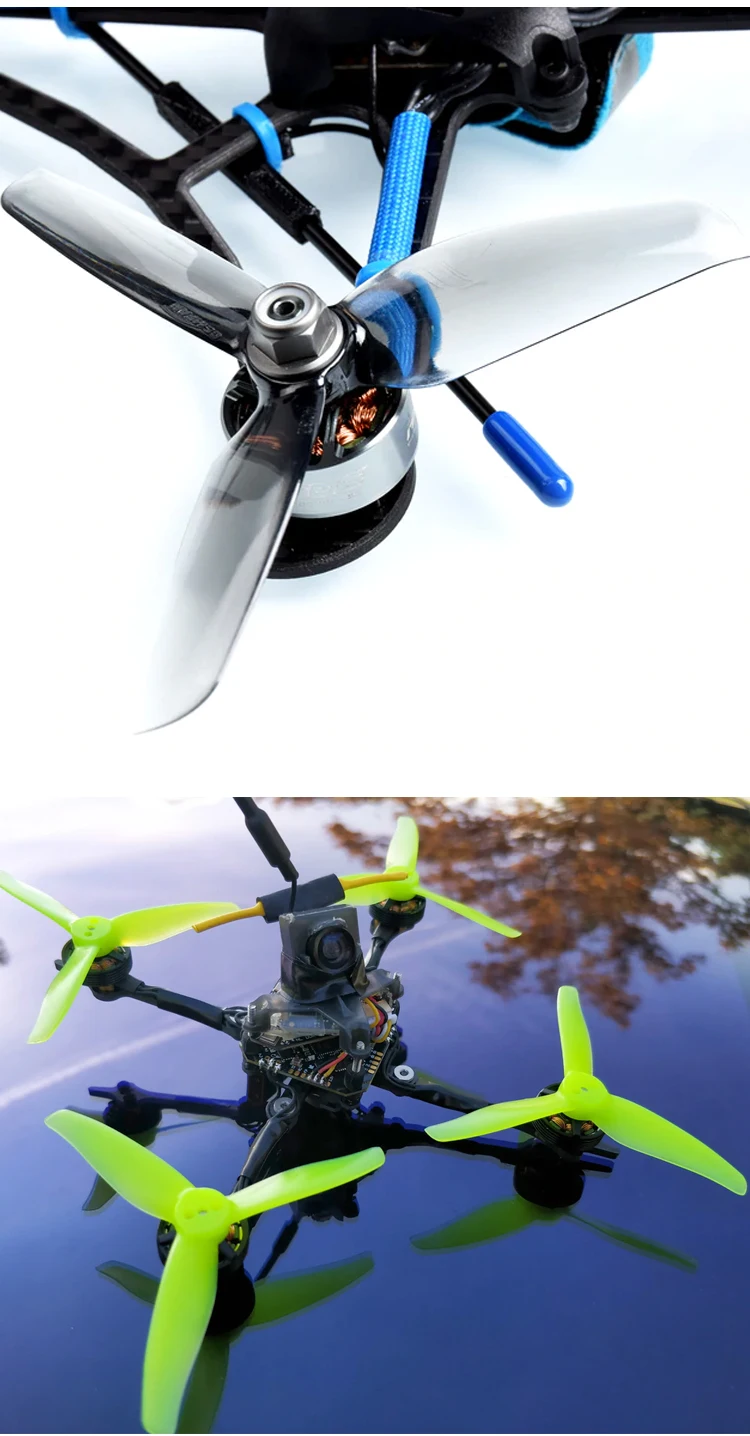6/12 Pairs Gemfan Hurricane 3016 Propeller - 3 Inch Blade 1.5mm Hole CW CCW Props FPV DarwinFPV Cinewhoop Racing Drone Quadcopter 12