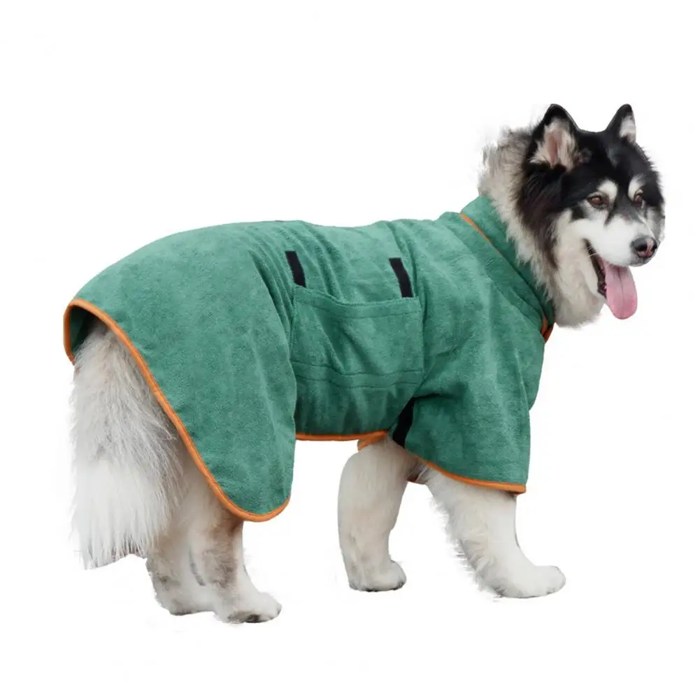 Dog Bathrobe Effortless Dog Bath Towel Wide Range Convenient Microfibre Bathrobe Household Accessory