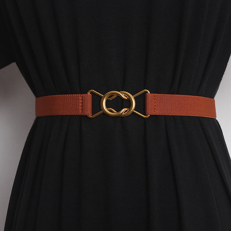 

Women's Runway Fashion Elastic Cummerbunds Female Dress Corsets Waistband Belts Decoration Wide Belt TB2248