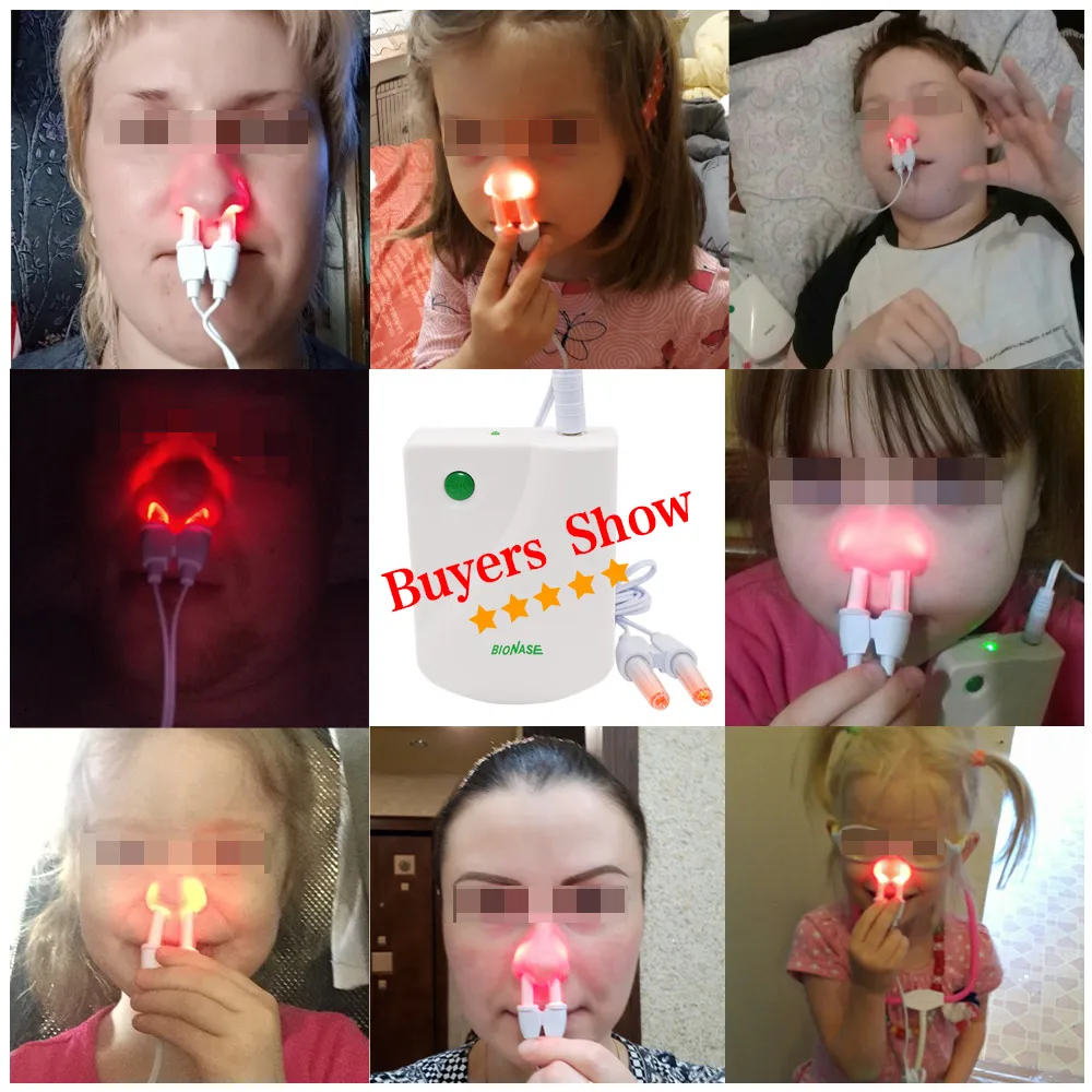 BioNase Nose Rhinitis Sinusitis Cure Therapy Nose Massage Hay fever Low Frequency Pulse Laser Runny sneeze treatment Machine nose treatment