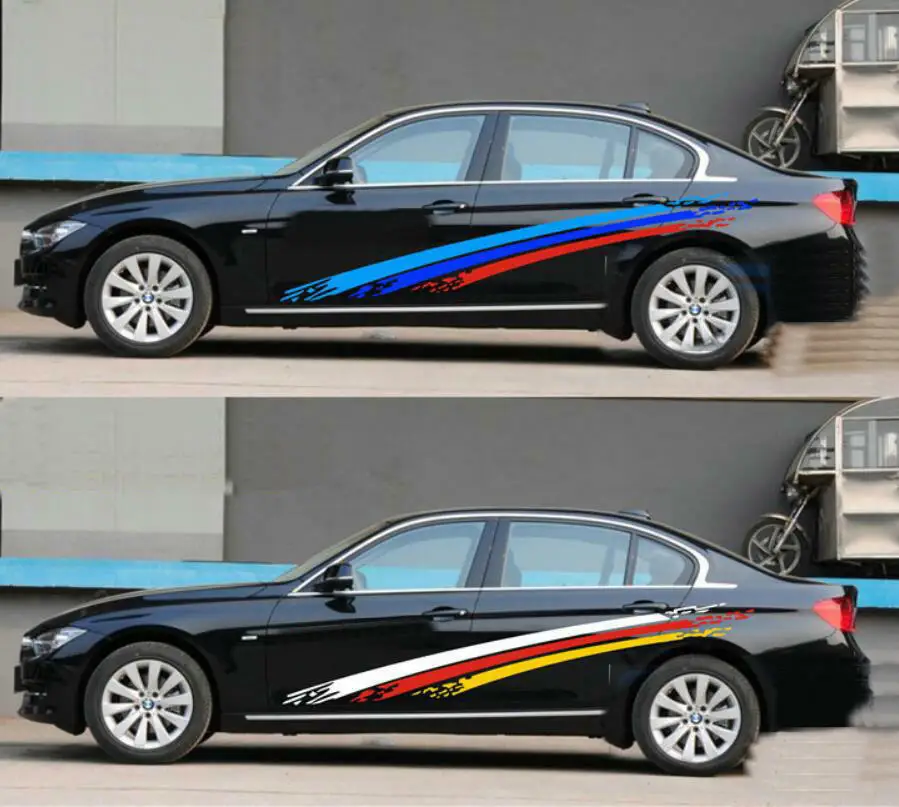 3D adesivi a Strisce per Cofano Auto - Stesso colori Bandiera adesivi auto  tuning 15cm*200cm impermeabile in vinile adesivi per auto esterni per auto