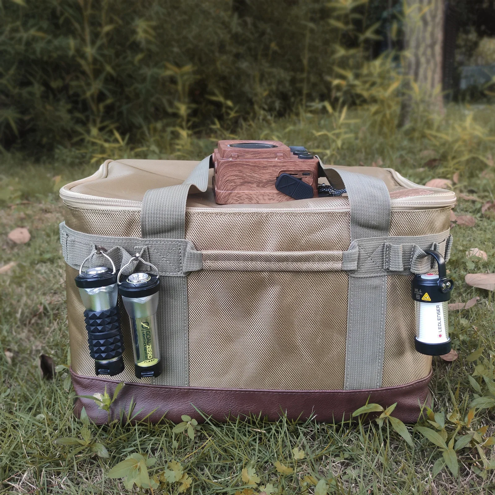 Outdoor Camping Storage Bag Outdoor Camping Storage Bag Camping Supplies Trips Meal Bag Large Storage Lamp Tableware Tool Picnic Camp Travel