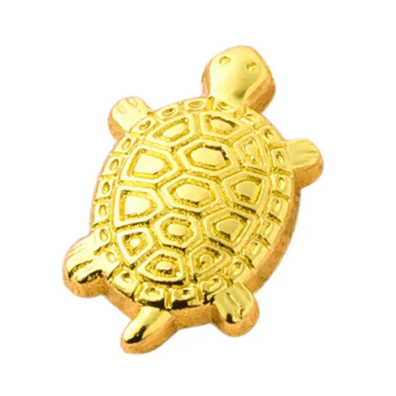 

Feng Shui Golden Money for Wealth Small Metal Tortoise Statue Home Office Decoration Praying Fortune Tool Tabletop Ornaments