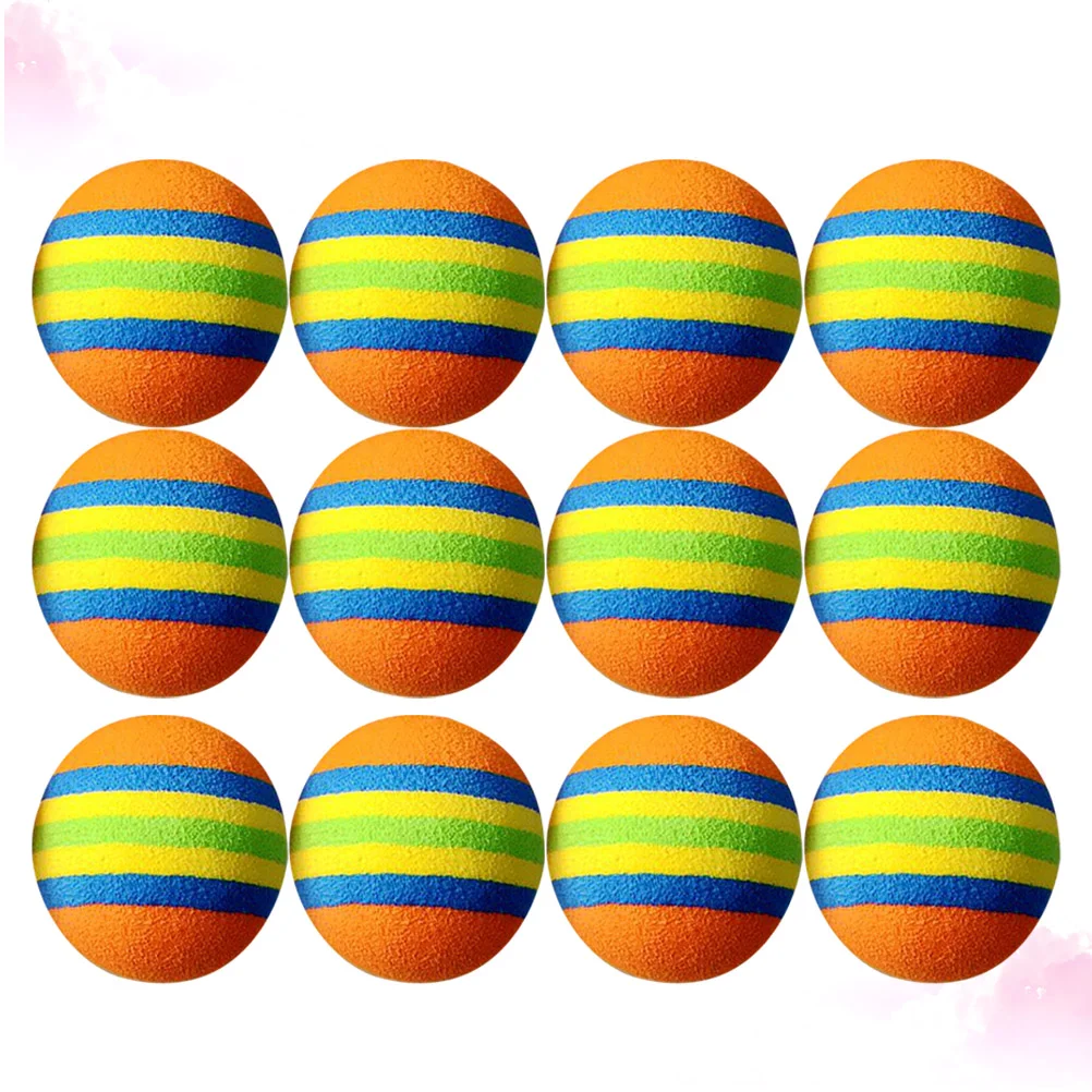

12Pcs Practice Balls, Colorful Balls Training Playing Balls EVA for Baseball Batting Training- 01