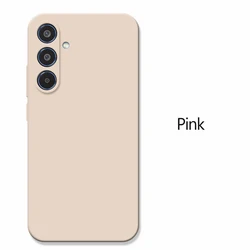Liquid Silicone Phone Case with Camera Protection and Enhanced Durability - A35 (LightPink)