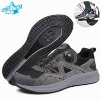 LiXingMing Cycling Shoes Mtb Men Flat Road Bike Racing Self-Locking Speed Bicycle Sneakers Leisure Cycling Dual Purpose Footwear 1