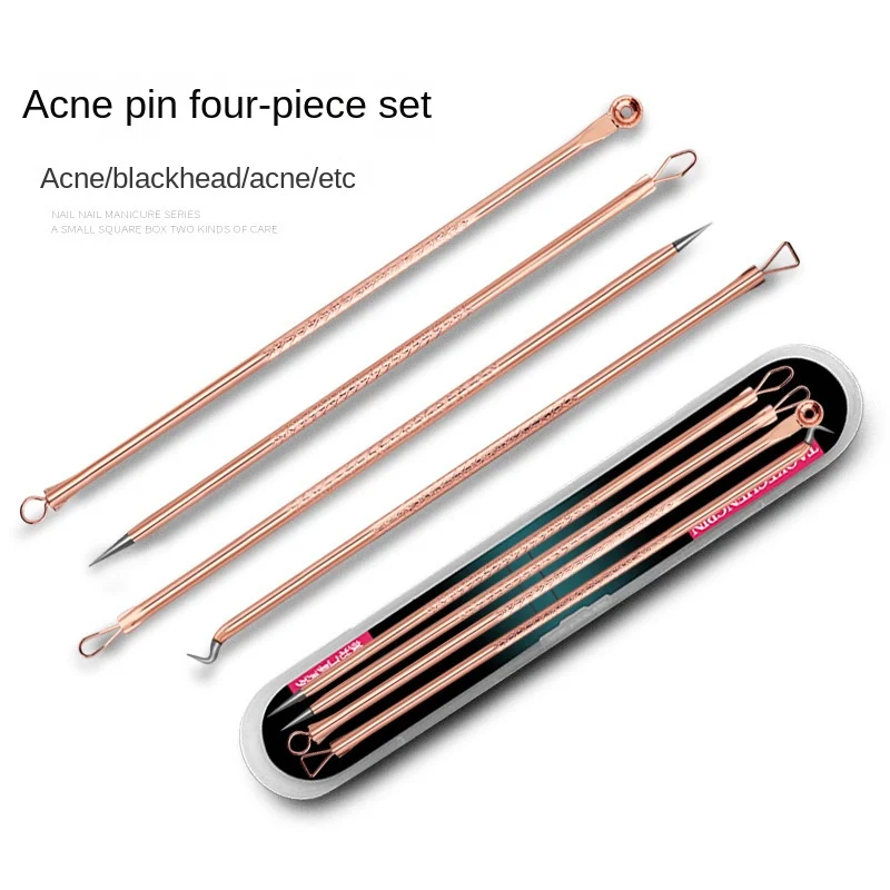 The New Type of Acne Needle 4-piece Set of Acne Needles To Remove Blackhead Cells Clip Fat Particles Acne Beauty Tools