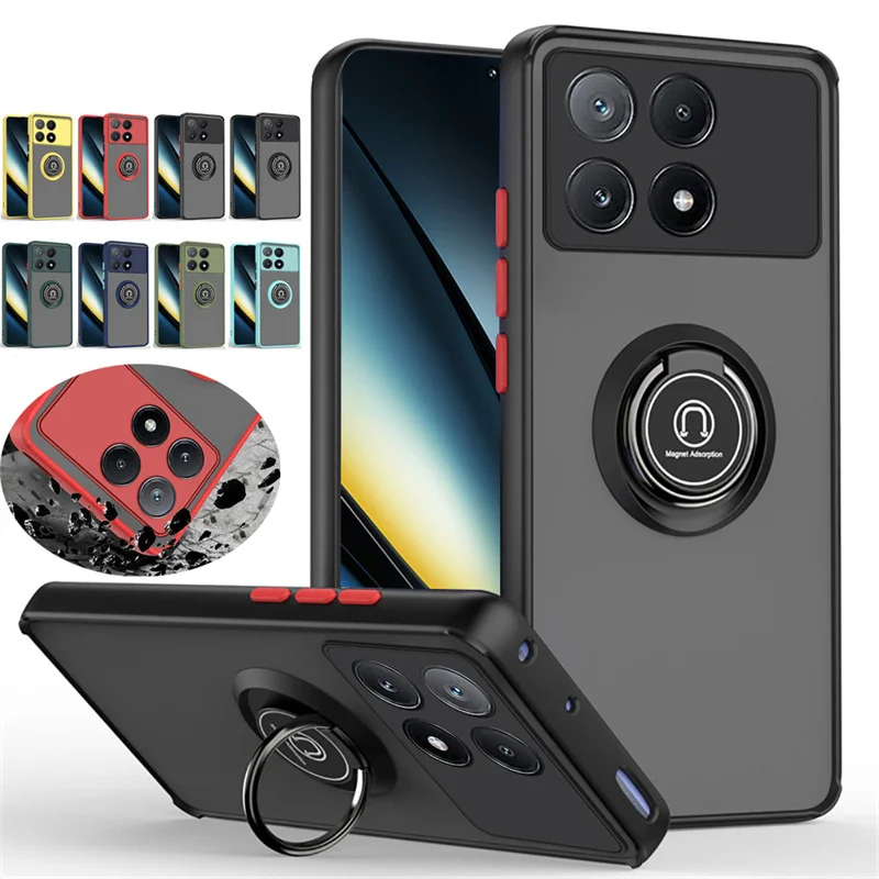 Shockproof Car Magnetic Ring Holder Stand Phone Case Cover