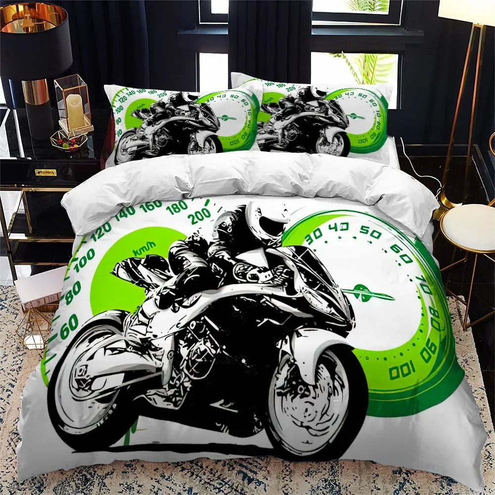 Loussiesd Motorfiets dekbedovertrek, extreme sport thema decor eenpersoons beddengoed dekbedovertrek motorcross jongens beddengoed voor volwassen kinderen tieners jongens 2 stuks beddengoed set sport Loussiesd Motorfiets dekbedovertrek, extreme sport thema decor eenpersoons beddengoed dekbedovertrek motorcross jongens beddengoed voor volwassen kinderen tieners jongens 2 stuks beddengoed set sport