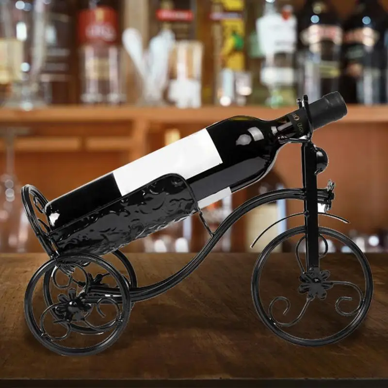 Single Wine Holder Stand Bike Shaped Single Bottle Wine Racks