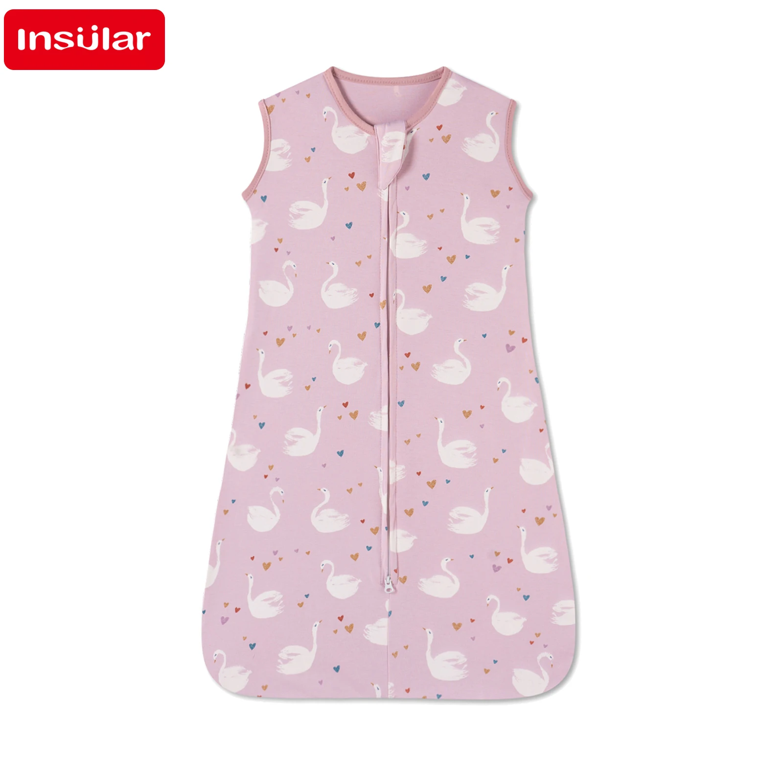 New Cotton Fabric Baby Sleeping Bags Sleeveless Vest Newborn Child Anti-kick Quilt Summer Thin Two Way Zipper Baby Sleeping Sack 6