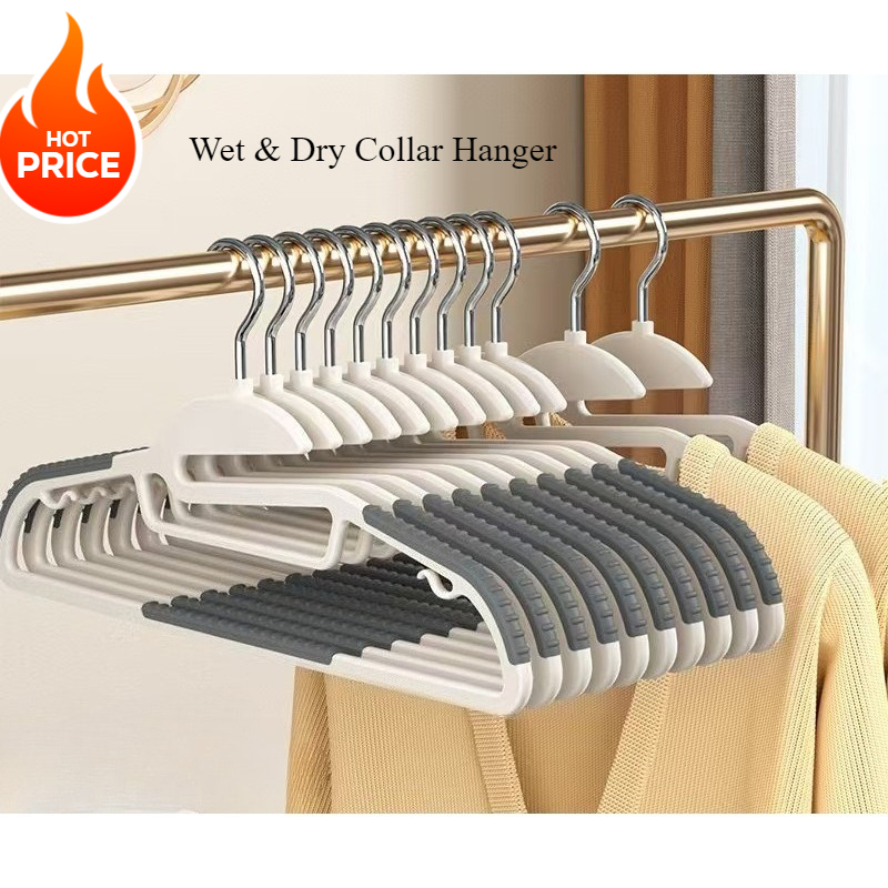 10PCS antideslizante que no deja marcas percheros ahorro de espacio casa hotel húmedo y seco secado ropa apuntalamiento