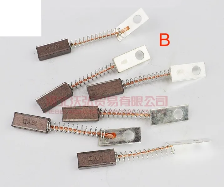 Car Generator Carbon Brush 10PCS 3kinds 5x8x20MM Generator regulator top outlet with spring