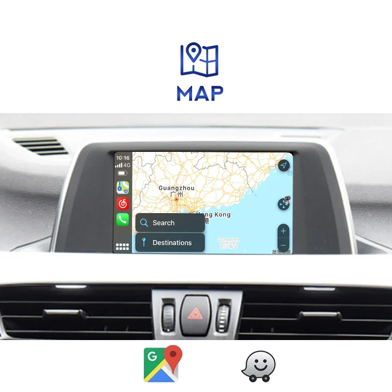 무선 카플레이 안드로이드 자동 인터페이스 디코더 박스, 미러 링크 플러그 앤 플레이, BMW 7 시리즈 F01 F02 2009-2015 CIC NBT 시스템