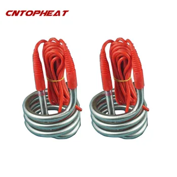 나선형 잠수정 가열 요소, 1.5M 와이어 포함, 탱크/버킷용 침수 온수기, 220v, 2500w