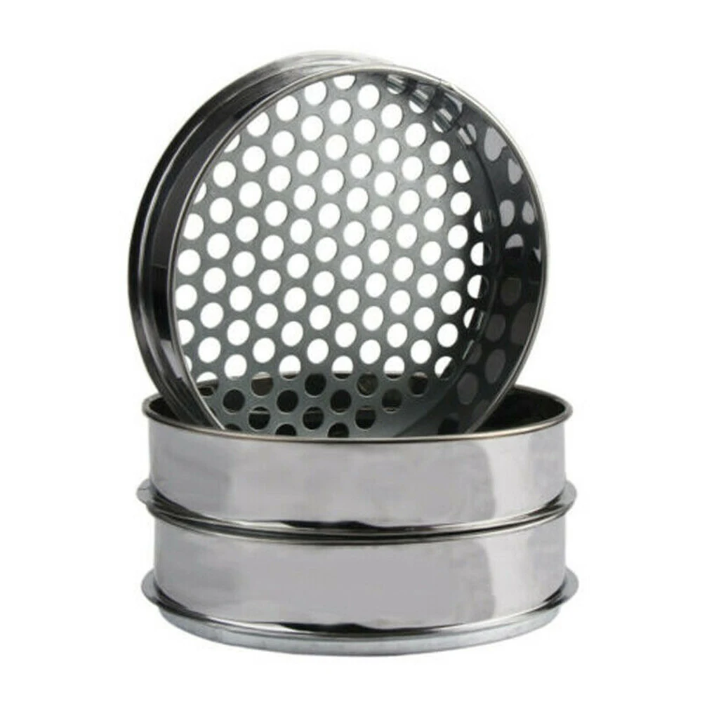 AAAA6/7/12mm GardeningMetalHome Garden Plants Riddle Soil Sieve Mesh Separating For Separating Coarse Materials Such As Stones