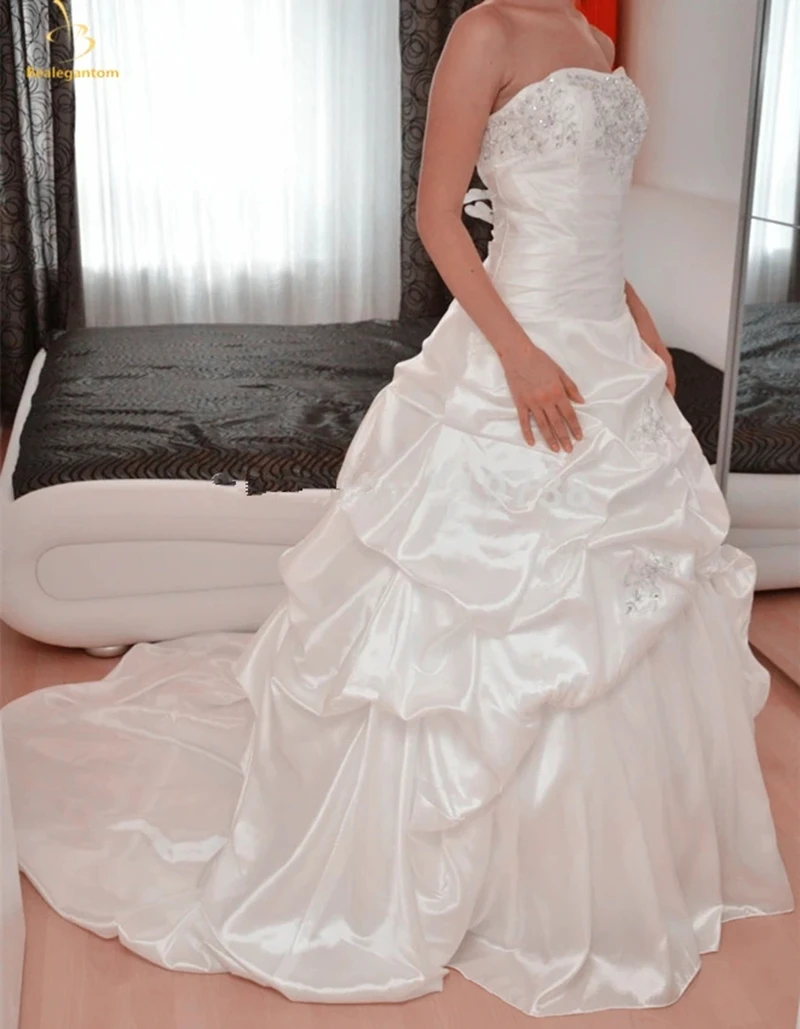 Винтажное белое свадебное платье belegantom