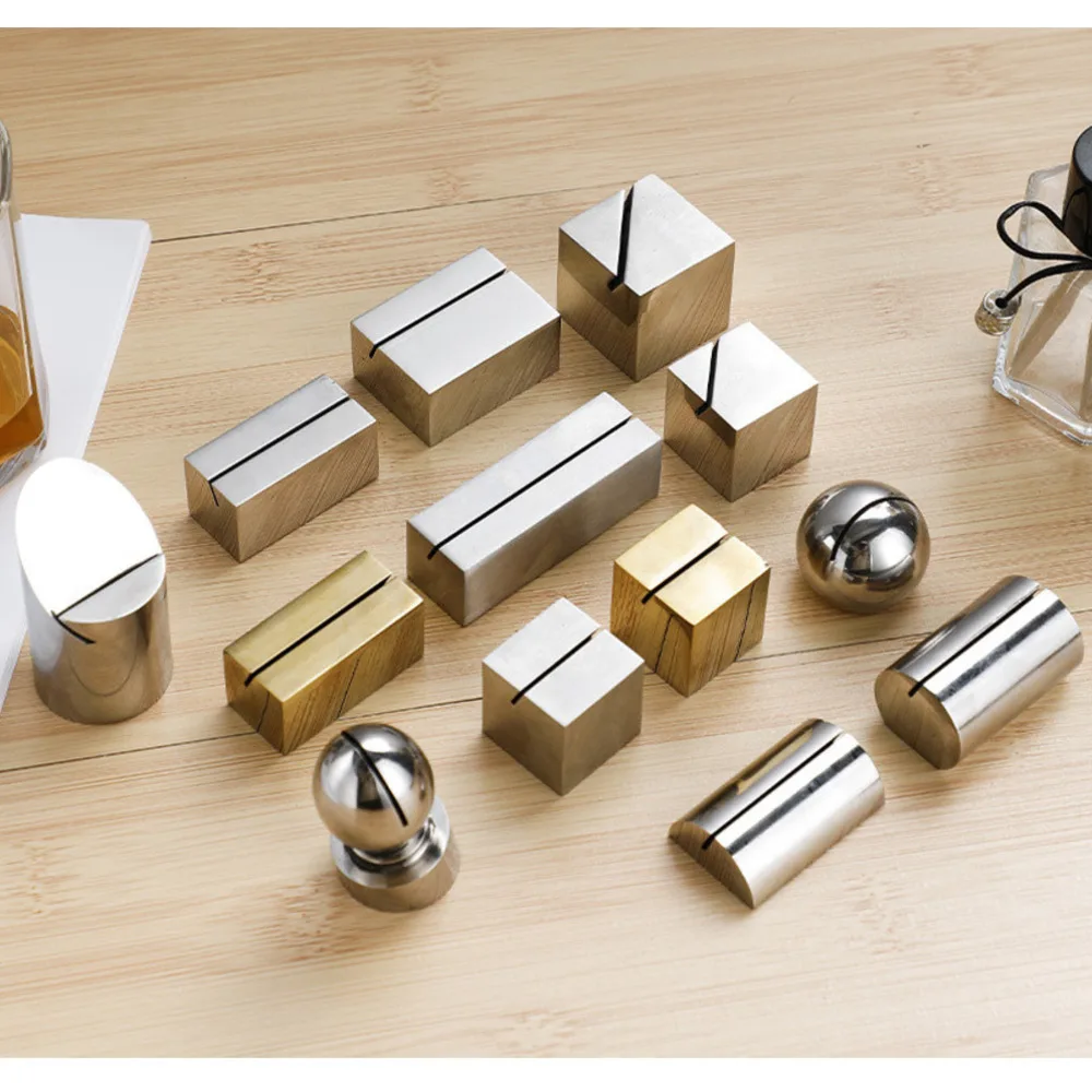 Table Number Place Card Holders Mini Metal Price Label Memo Display Stand Wedding Seating Labels Photo Picture Clips