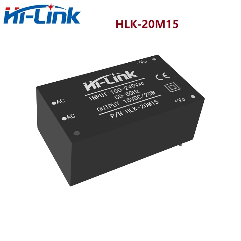1pcs HLK-20M05 20M09 20M12 20M15 20M24 Hi-Link Original 20W  220V to 5V 9V 12V 15V 24V  ACDC Mini Isolation Switch Power Module 4