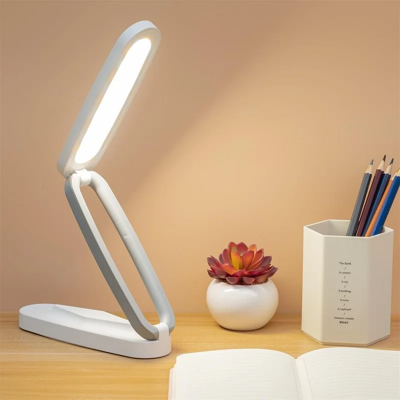 

Foldable Rechargable Desk Lamp New Arrival USB Dimmable Eye Protection Reading Table Lamp Portable LED Light For Home Office