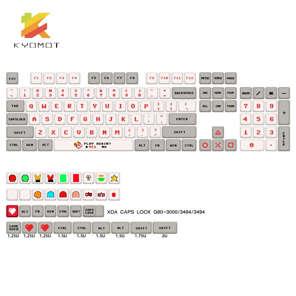 S900da4a58635491fa67d75c3a3614128k - Pudding Keycap