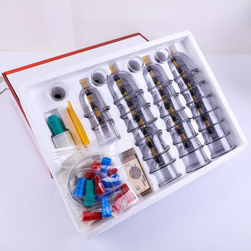 Cupping device 32 cans household thickened suction vacuum cupping device non-glass jar health cupping