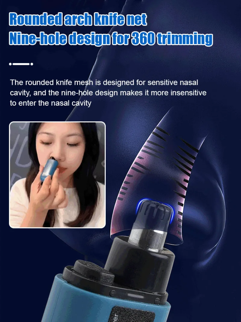 Rechargeable Portable Nose Hair Trimmer Nose Hair Trimmer Portable Nose Hair Shaving Artifacts 3