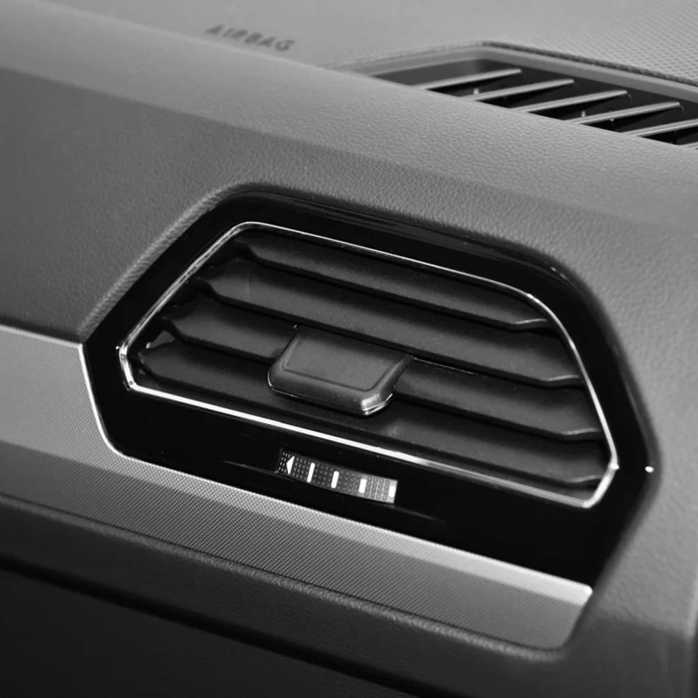 Car Air Vent Outlet Tab Clip Repair Slider Left/Right Auto Front Air Conditioning Vent Tab Clip for VW for Tiguan L 2017-2021