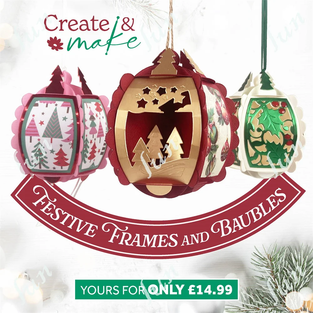 금속 절단 다이 박스, 마법으로 장식 된 집, 크리스마스 선물 상자, 축제 책, 누크 다이 컷, DIY 스크랩북 공예 장식