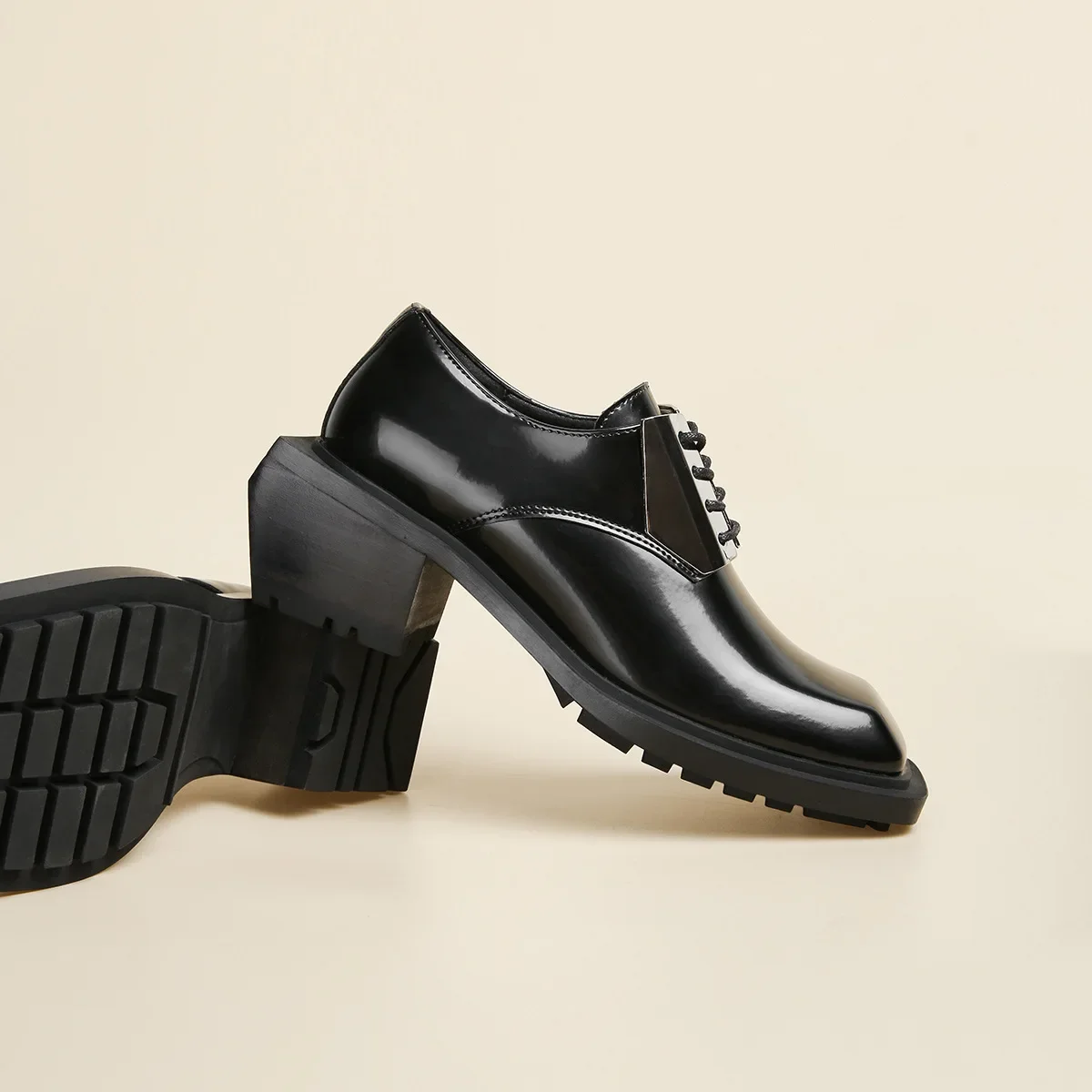 Hot Man Increase Leather Shoes Rubber Sole Man Business Office Male Dress Lether Shoes Genuine Leather Wedding Party