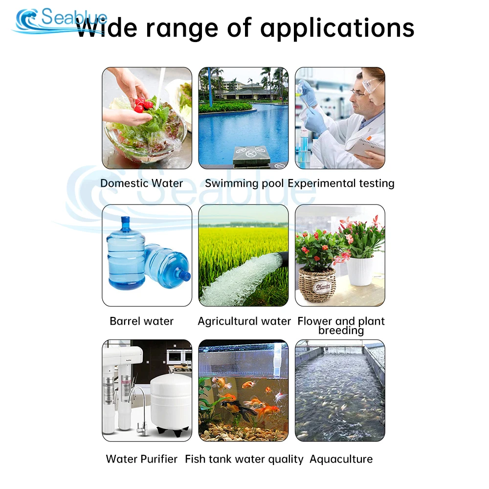 3 in 1 TDS/EC/TEMP Meter Digital Drinking 0-9990ppm Water Quality Tester For Aquarium Hydroponics