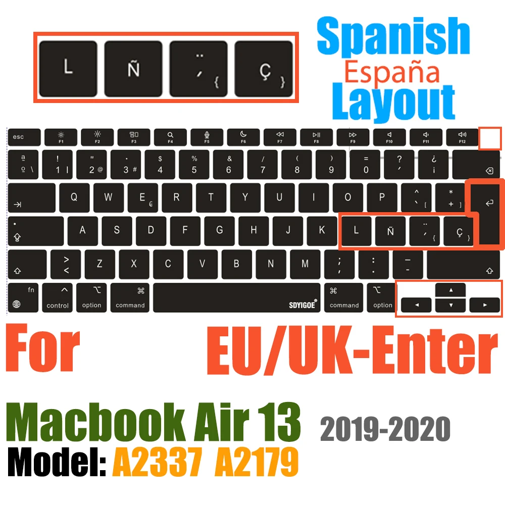 Waterproof Protective Silicone Keyboard Cover with Touch ID