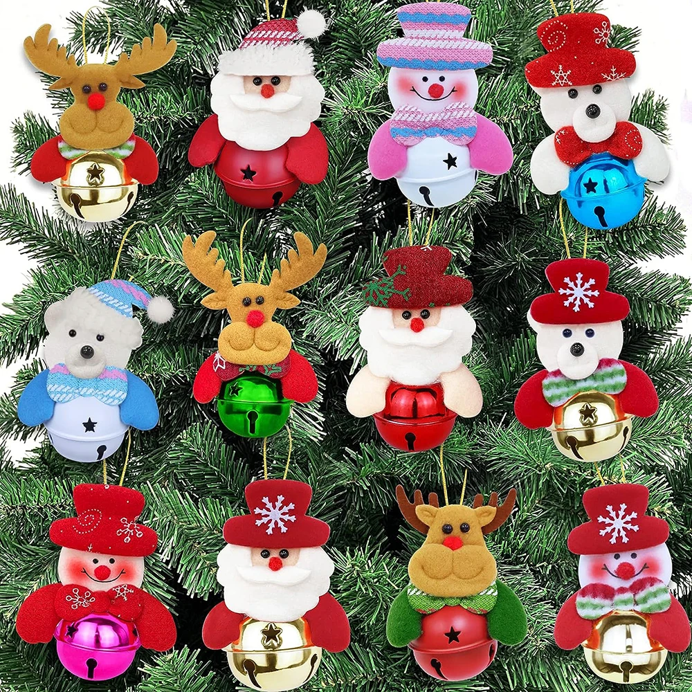 

Merry Christmas Tree Ornaments Snowman Santa Claus Plush Doll Xmas Tree Hanging Pendants For Home Xmas Navidad New Year Gifts