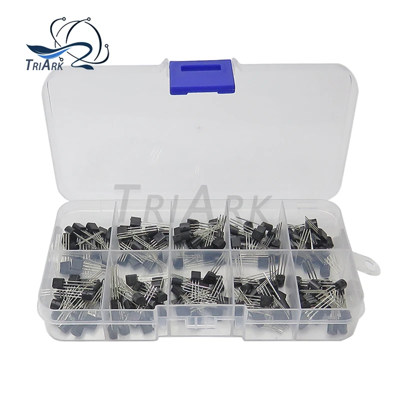 TO-92 Transistor Assortment Kit - 100/200 PCS with Storage Box