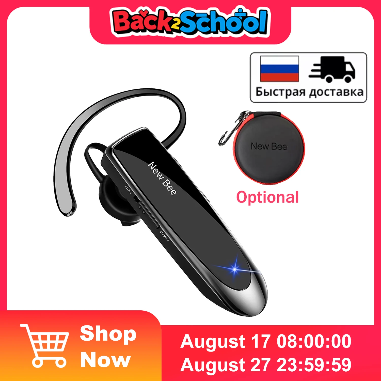 Headphones Newbee Bluetooth Headset New Bee B41 Bluetooth Headset