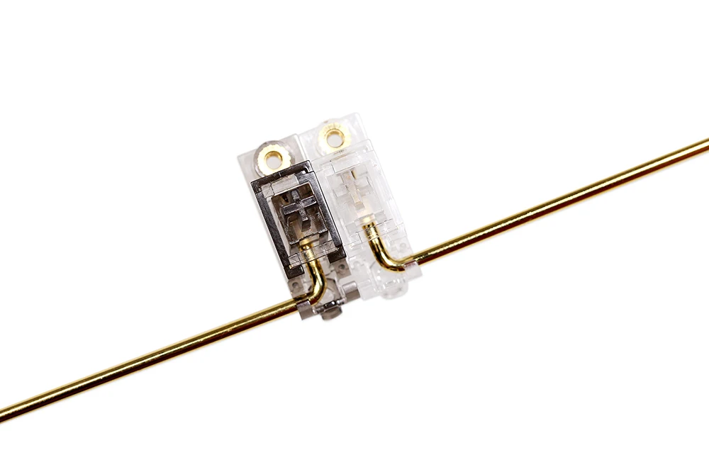 everglide transparente ouro chapeado pcb parafuso no estabilizador para teclado mecânico transparente preto claro