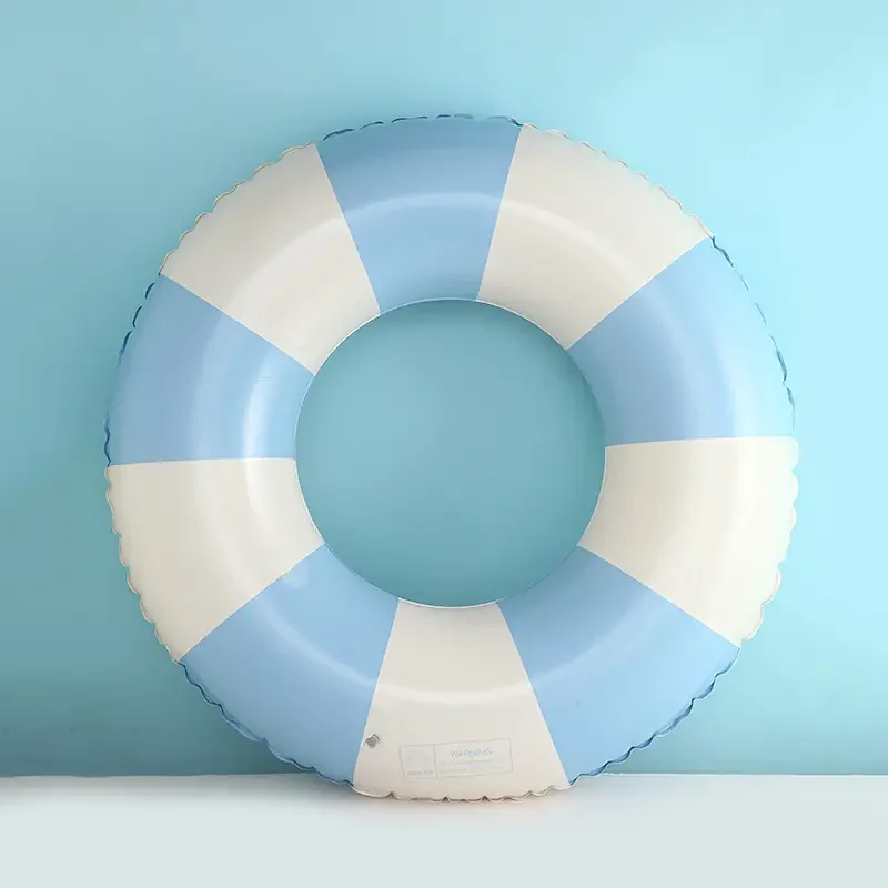 1 piece New summer plaid inflatable swimming ring Cartoon air cushion water parks