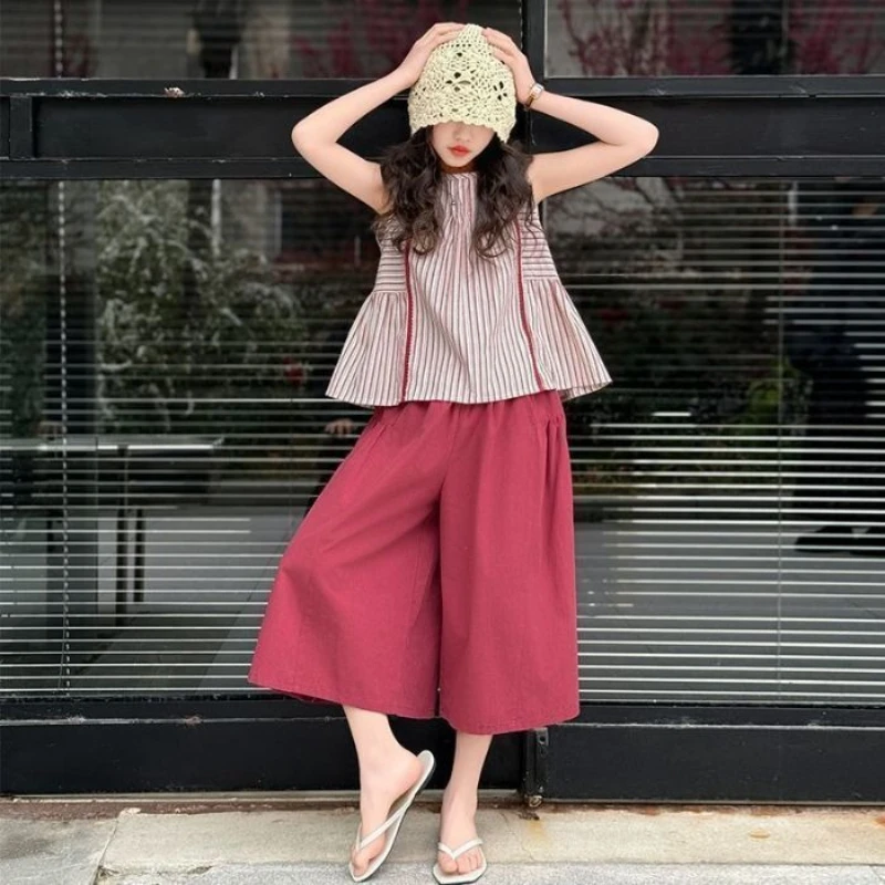Korean Cool Clothes For Girls 4-12 Years Girls Dress New Summer Fashion  Korean Style Princess