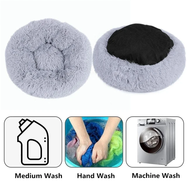 Donut Dog Bed Plush Basket Pets Accessories Round Pet Small Fluffy Medium Cushion Sofa Washable Warm Large Dogs Beds Mat Puppy 4