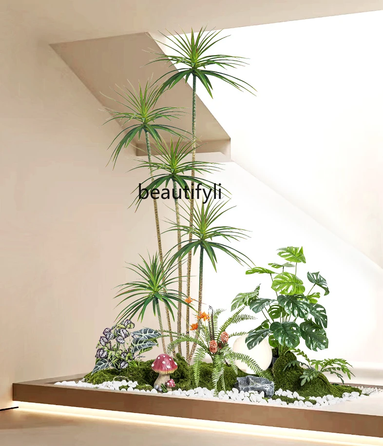 

Artificial Green Plant Landscape Indoor Bionic Artificial Flower Tree Layout Entrance Landscape Plant Landscape