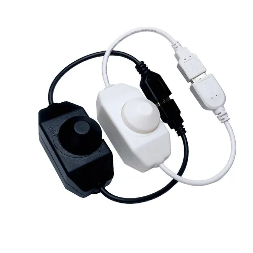 USB LED 노브 조광기, DC 5 V 리본 밝기 조정 스위치 컨트롤러 커넥터, 5050 3528 2835 5 볼트 스트립 조명용 2