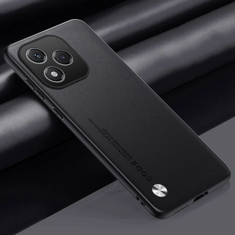 Luxury PU Leather Shockproof Phone Case - Matte Silicone Full Protection Back Cover