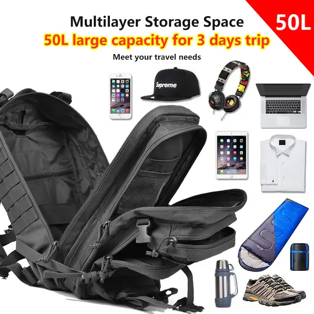 Large Capacity Tactical Backpack 3